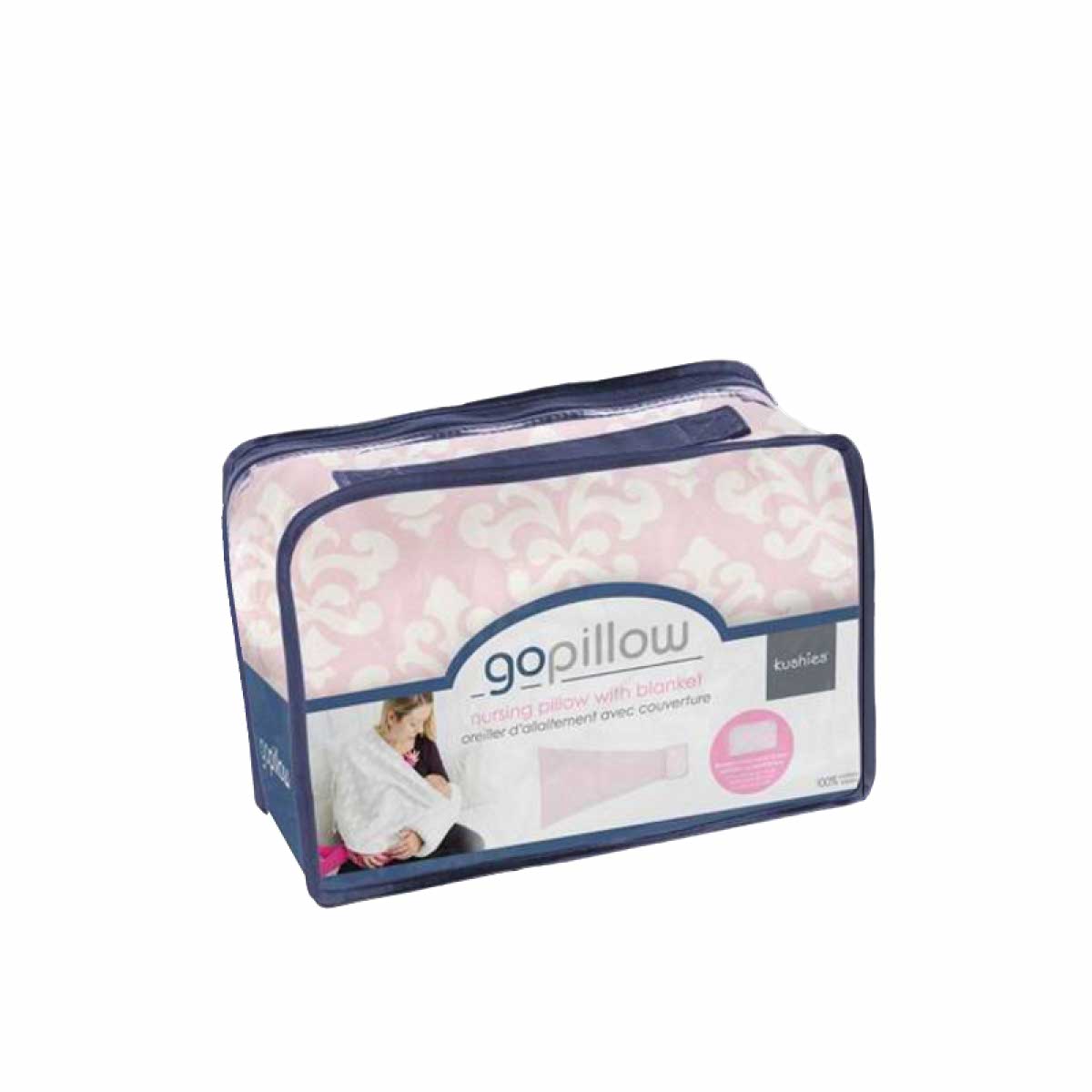 KUSHIES GoPillow 可穿戴式母乳喂哺枕連毯子 粉紅色