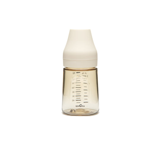 【新產品】SPECTRA PPSU 闊口儲奶瓶連 仿母乳輕柔矽膠奶咀 160ml
