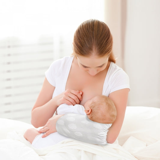 KUSHIES GoPillow Lite Wearable Breastfeeding Pillow Grey