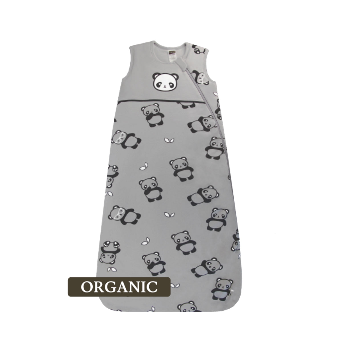 KUSHIES ORGANIC有機棉睡袋 初生0+ / 6-18個月 / 18-36個月適用 灰色熊貓
