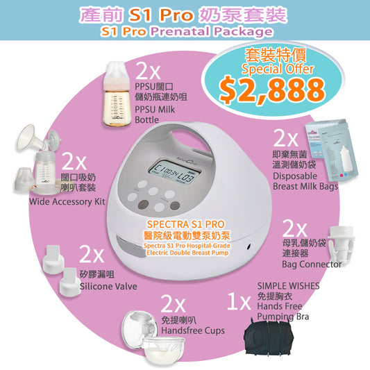 Conﬁnement Period S1 Pro Breast Pump and Accessories Set