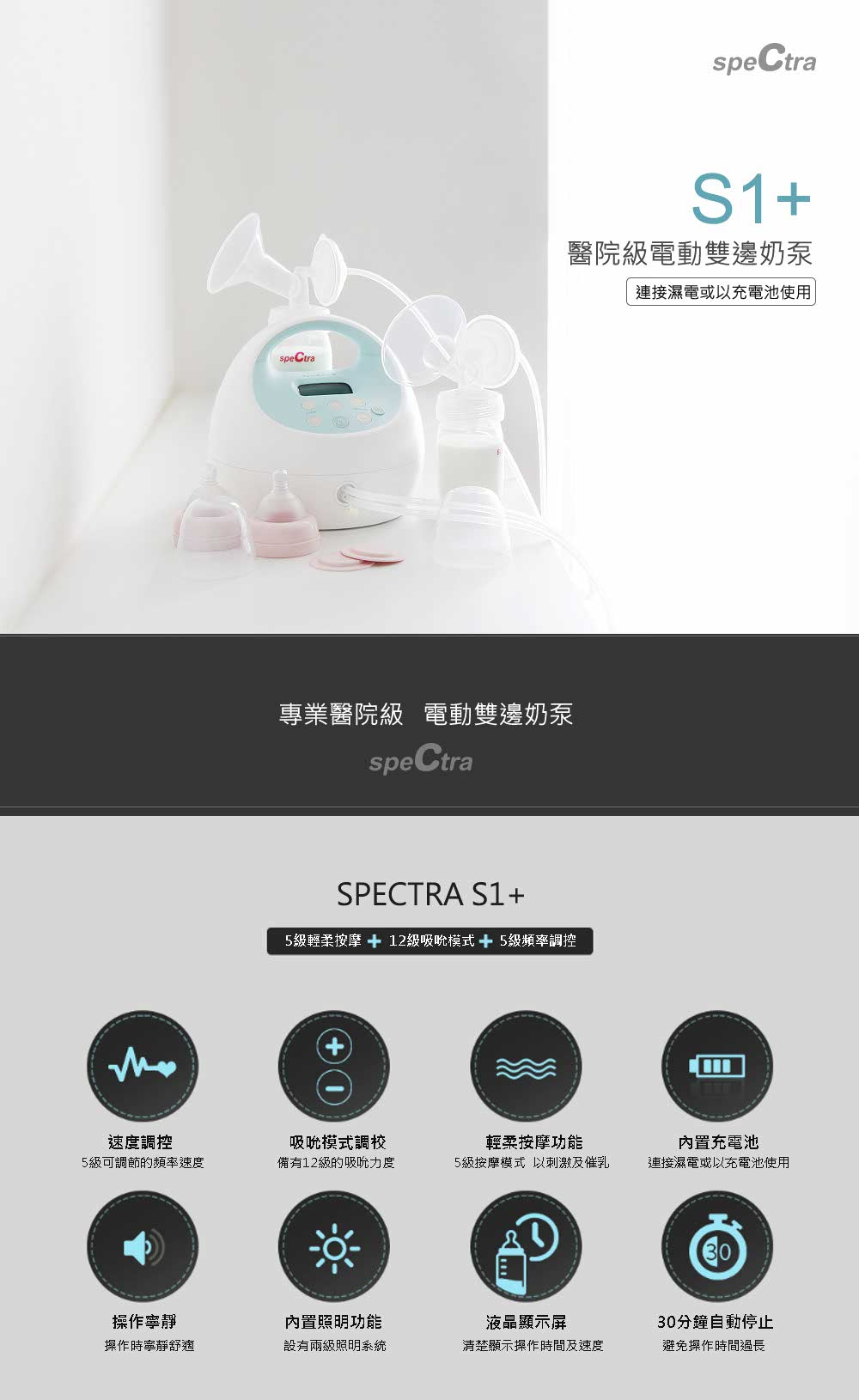 【Mother's Day Special】SPECTRA S1+ Rechargeable Hospital Grade Double Breastpump