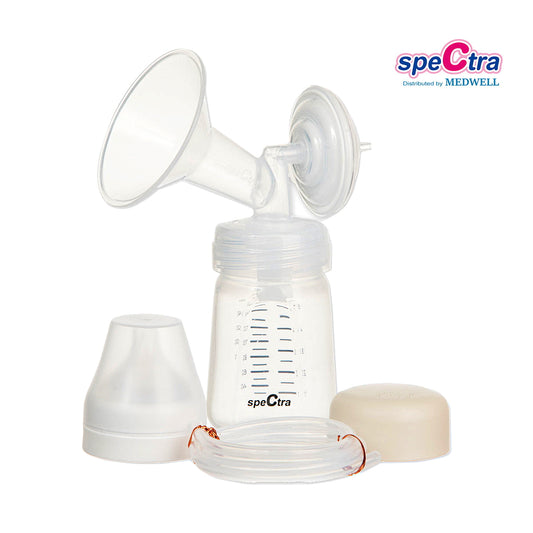 【新產品】SPECTRA 闊口吸奶喇叭套裝 連160ml儲奶瓶及S碼仿母乳輕柔矽膠奶咀 (24/28毫米)