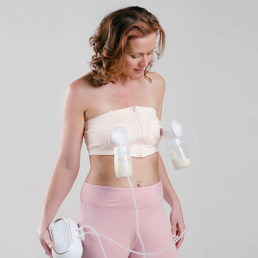 SIMPLE WISHES Adjustable Hands Free Pumping Bra - Pink