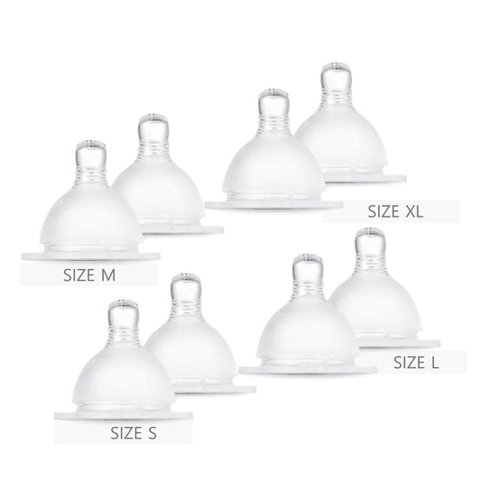 SPECTRA Silicone Teat S-XL 8pcs Discount Set (2 teats for each size)