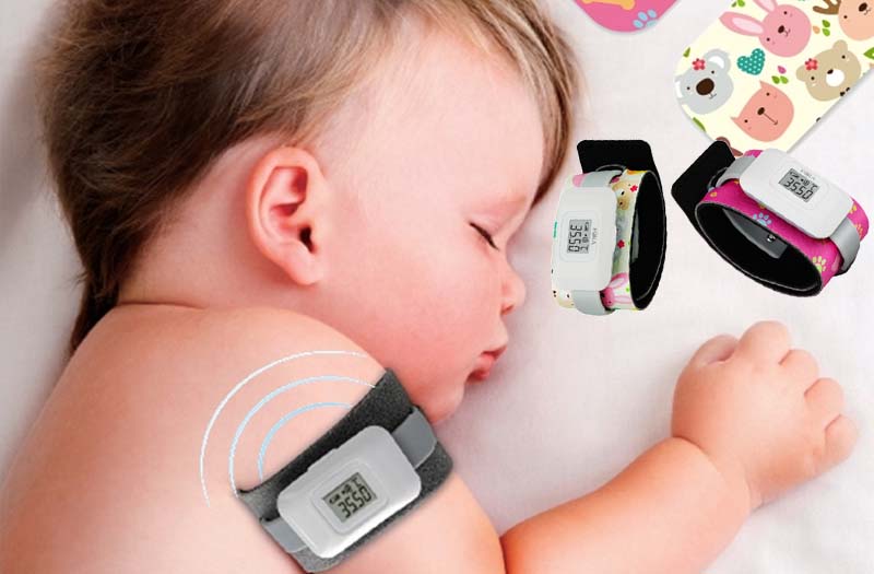 FORA TM10 穿戴式測溫計，臂帶式測溫，透氣可水洗，乾爽舒適不易過敏